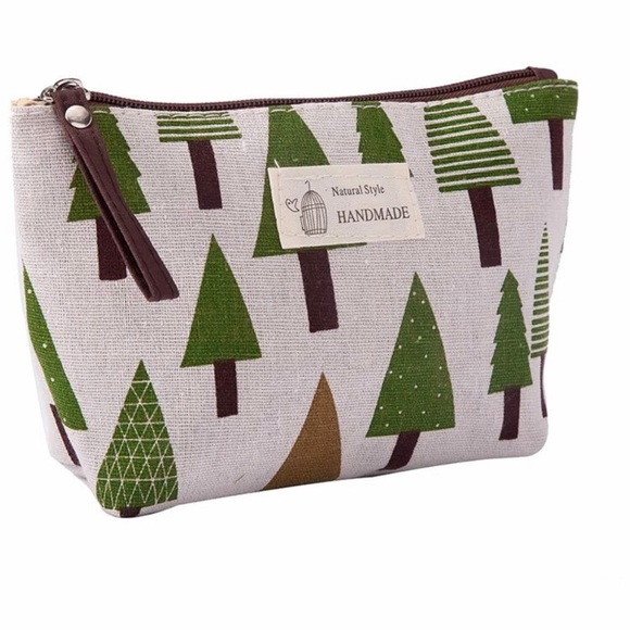 Natural Style Handmade Handbags - NATURAL STYLE HANDMADE TREES COSMETIC BAG